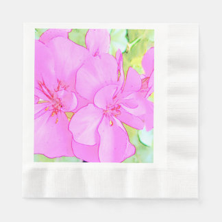 Servilleta De Papel Cuadros de papel con flores rosas