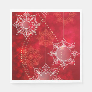 Servilleta De Papel Cuadros de papel- Copos de nieve