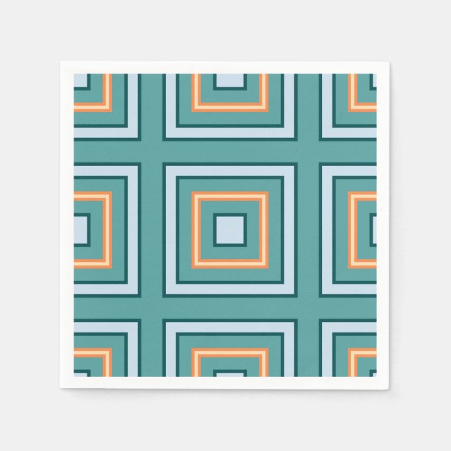 Servilleta De Papel Cuadros de papel - Cuadrados grandes y pequeños (Anverso)