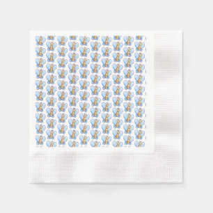 Servilleta De Papel Cuadros de papel de Baby Shower para mariposa feli