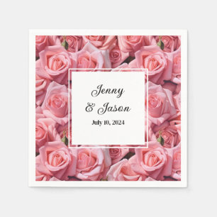 Servilleta De Papel Cuadros de papel de boda personalizados