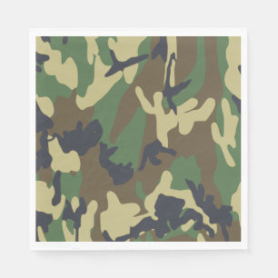 Servilleta De Papel Cuadros de papel de camuflaje