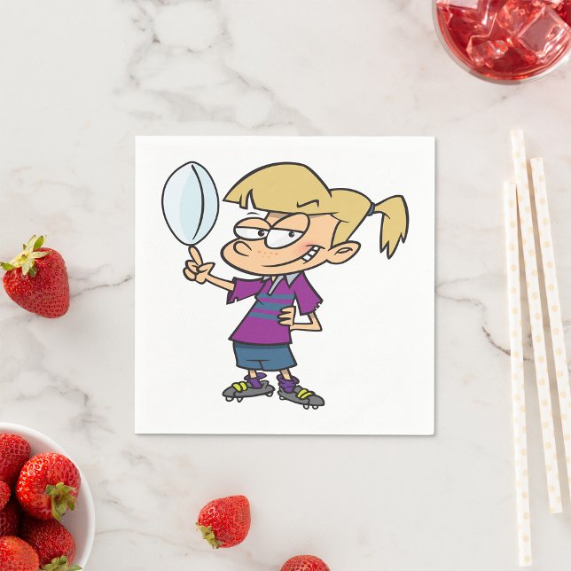 Servilleta De Papel Cuadros de papel de Chica Rugby (Subido por el creador)