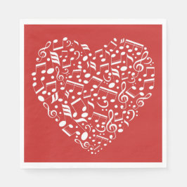 Servilleta De Papel Cuadros de papel de color personalizado del corazó