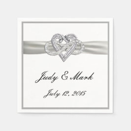 Servilleta De Papel Cuadros de papel de corazón infinito personalizado