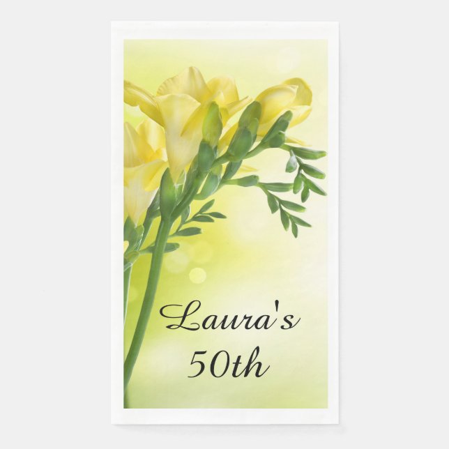 Servilleta De Papel Cuadros de papel de cumpleaños para personalizados (Anverso)