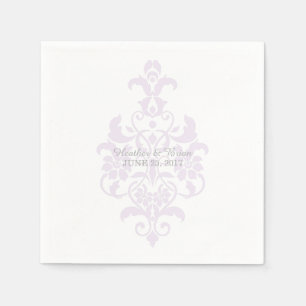Servilleta De Papel Cuadros de papel de Damasco morado sutiles