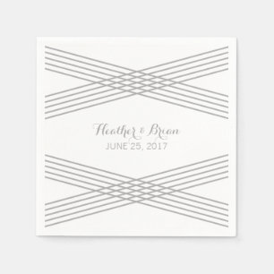 Servilleta De Papel Cuadros de papel de decoración moderna y gris