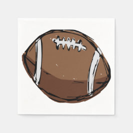 Servilleta De Papel Cuadros de papel de fútbol dibujados a mano