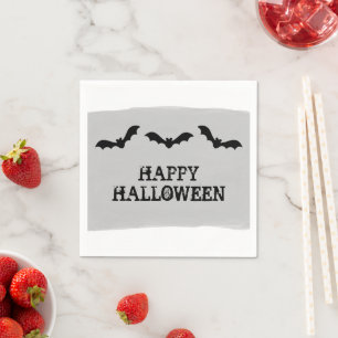 Servilleta De Papel Cuadros de papel de Halloween de color gris
