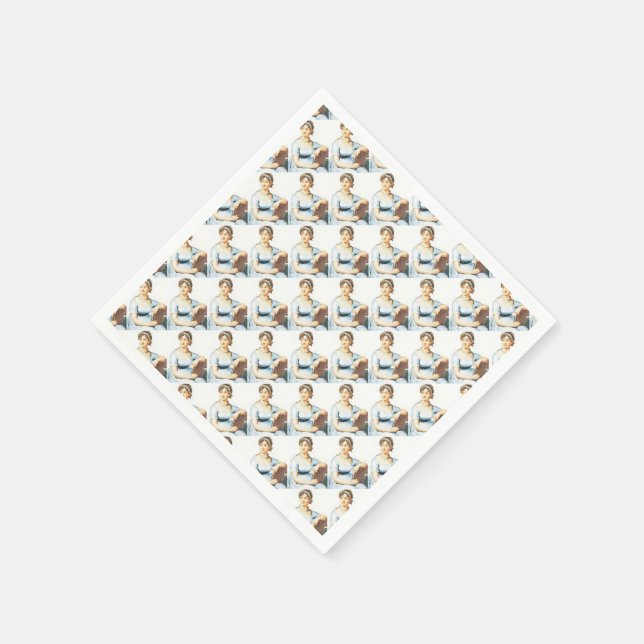 Servilleta De Papel Cuadros de papel de Jane Austen (Borde)