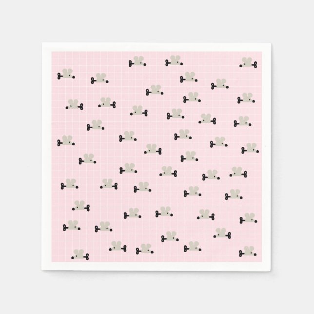 Servilleta De Papel Cuadros de papel de juguete de ratón (Anverso)