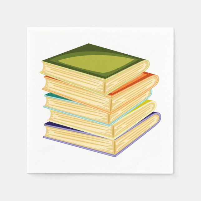 Servilleta De Papel Cuadros De Papel De Libros Escolares (Anverso)