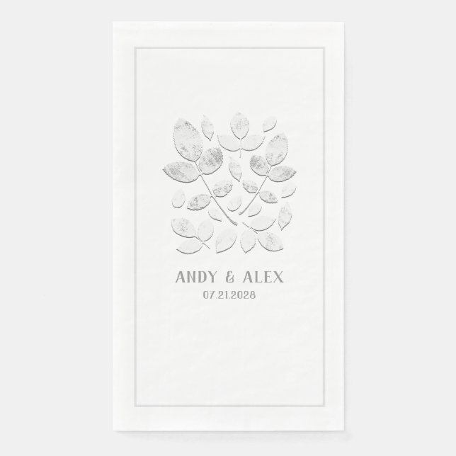 Servilleta De Papel Cuadros de papel de papel de la cena en blanco Bod (Anverso)