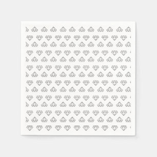 Servilleta De Papel Cuadros de papel de patrón de diamantes