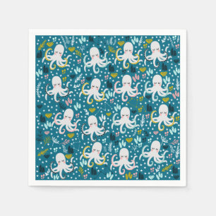 Servilleta De Papel Cuadros de papel de pulpo