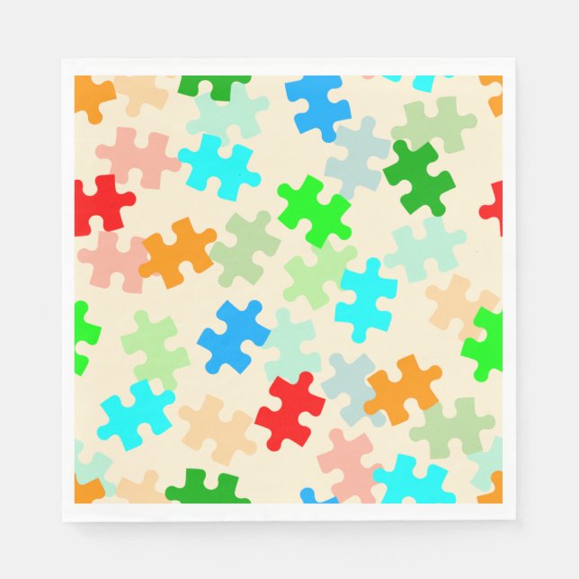 Servilleta De Papel Cuadros de papel de rompecabezas (Anverso)