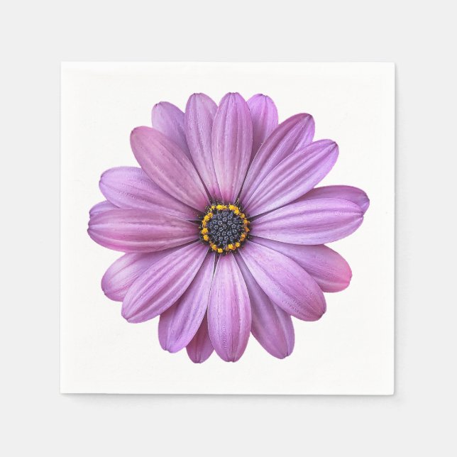 Servilleta De Papel Cuadros de papel Fiesta Purple Daisy (Anverso)