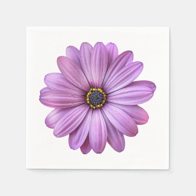 Servilleta De Papel Cuadros de papel Fiesta Purple Daisy (Anverso)
