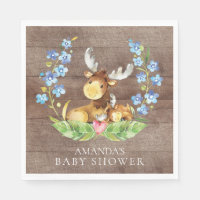 Cuadros de papel Moose Baby Shower para niños