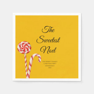 Servilleta De Papel Cuadros de papel Noel Candy Cane   Fiesta