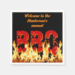 Servilleta De Papel Cuadros de papel para barbacoa de personalizable