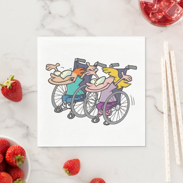 Servilleta De Papel Cuadros de papel para carreras en silla de ruedas (In situ)