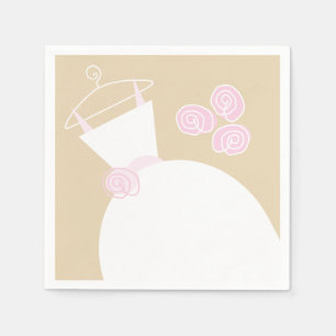 Servilleta De Papel Cuadros de papel rosa de color boda