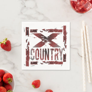 Servilleta De Papel Cuadros de papel XC Cross Country Runner