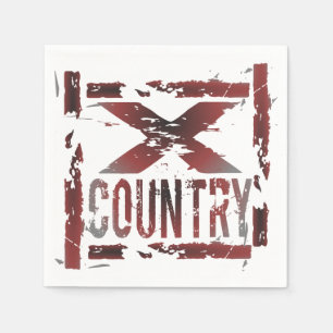 Servilleta De Papel Cuadros de papel XC Cross Country Runner