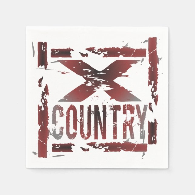 Servilleta De Papel Cuadros de papel XC Cross Country Runner (Anverso)