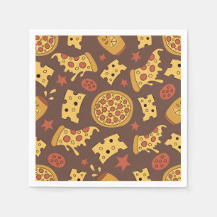Servilleta De Papel Cuadros decorativos de Papel Patrón Pizza