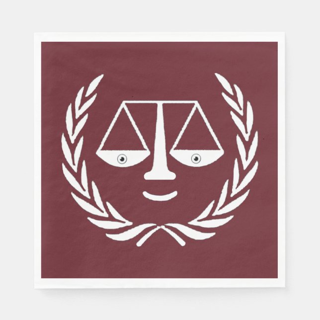 Servilleta De Papel Cuadros del partido de graduación de la Facultad d (Anverso)