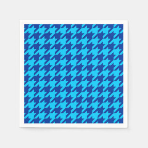 Servilleta De Papel Cuadros Escoceses Cyan Azul Marino