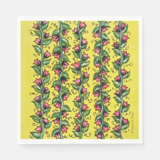 Servilleta De Papel Cuadros Fiestas de Tulip Vines con aroma pintado