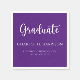 Servilleta De Papel Cuadros modernos de papel de graduación con guión