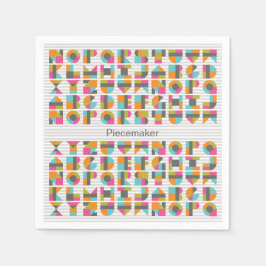 Servilleta De Papel Cuadros modernos para las letras de los quilt Bloc