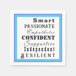 Servilleta De Papel Cualidades de las grandes mujeres