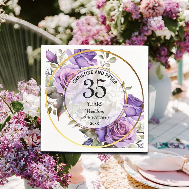 Servilleta De Papel Cualquier Boda (35) Aniversario de los Rosas del m (Subido por el creador)