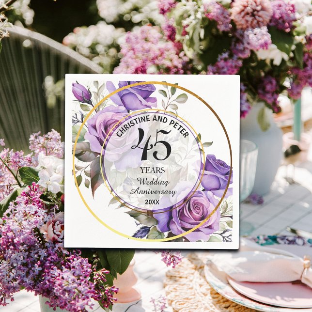 Servilleta De Papel Cualquier Boda (45) Aniversario de los Rosas del m (Subido por el creador)