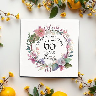 Servilleta De Papel Cualquier Boda (65) elegante aniversario floral