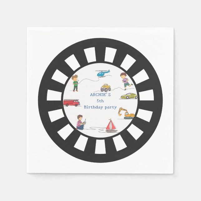 Servilleta De Papel Cualquier edad Control Remoto RC Automóviles Niños (Anverso)