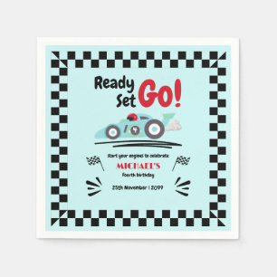 Servilleta De Papel Cualquier Edad Juego Listo para Cumpleaños Ir Carr