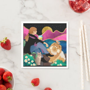 Servilleta De Papel CUANDO CONMIGO CUBRIR las servilletas de papel