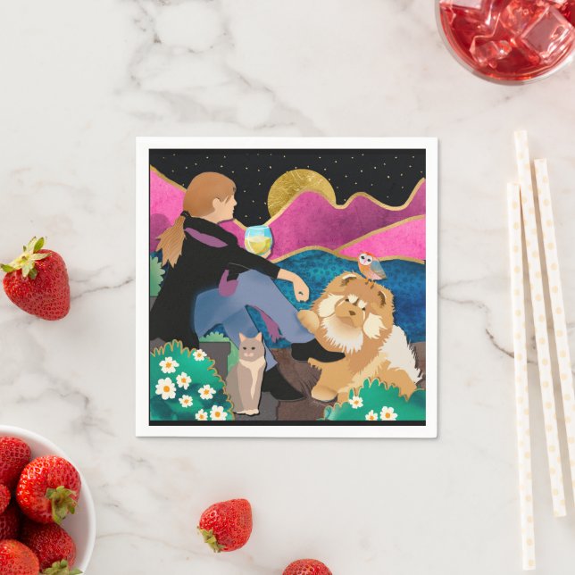 Servilleta De Papel CUANDO CONMIGO CUBRIR las servilletas de papel (In situ)