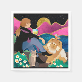 Servilleta De Papel CUANDO CONMIGO CUBRIR las servilletas de papel