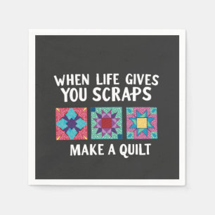 Servilleta De Papel Cuando la vida le da sobras hacer un tejido Knitte