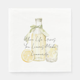 Servilleta De Papel Cuando La Vida Te Da Lemones Hacen Lemonade