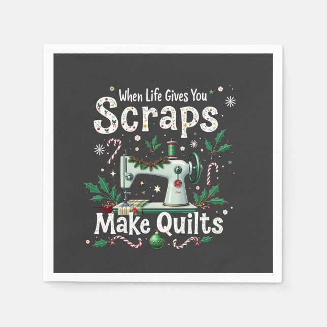 Servilleta De Papel Cuando la vida te da los grilletes hacen Navidades (Anverso)