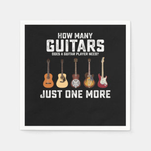 Servilleta De Papel Cuántas guitarras necesita un guitarrista Solo una